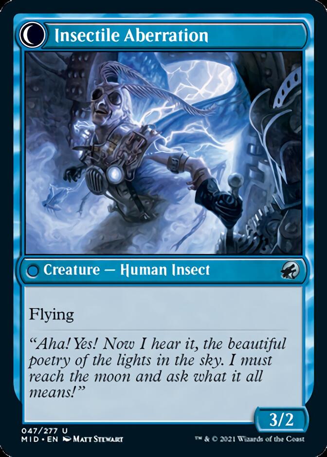 Delver of Secrets // Insectile Aberration [Innistrad: Midnight Hunt] | Good Games Morley