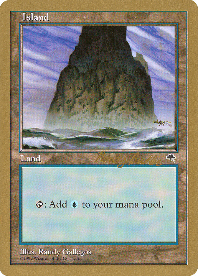 Island (rb337) (Randy Buehler) [World Championship Decks 1998] | Good Games Morley