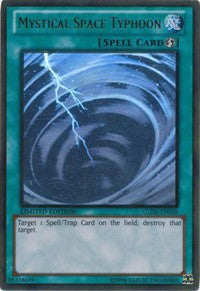 Mystical Space Typhoon [GLD5-EN038] Ghost/Gold Rare | Good Games Morley