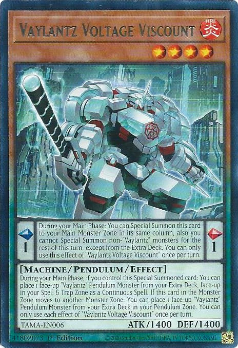 Vaylantz Voltage Viscount [TAMA-EN006] Rare | Good Games Morley