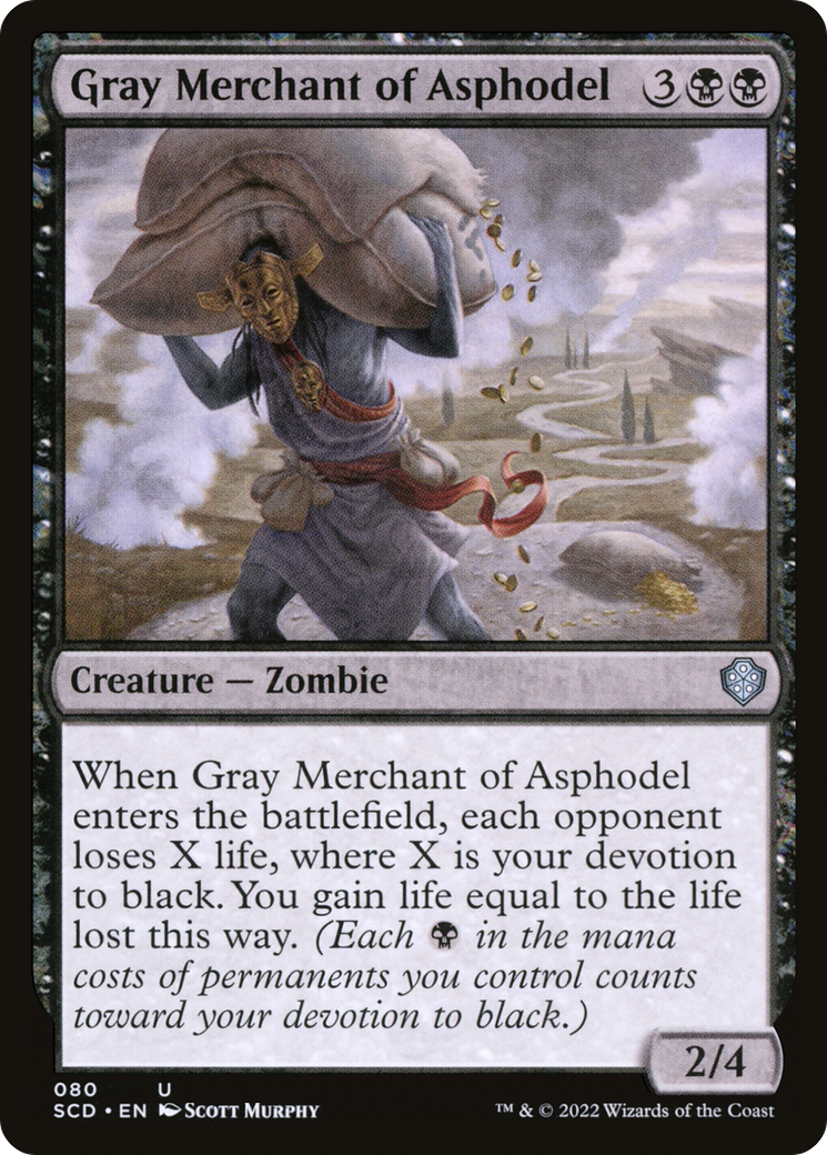 Gray Merchant of Asphodel [Starter Commander Decks] | Good Games Morley