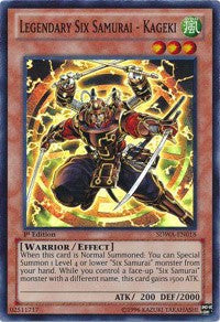 Legendary Six Samurai - Kageki [SDWA-EN018] Super Rare | Good Games Morley