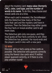 Booster Sleuth (Magic Minigame) [Strixhaven: School of Mages Minigame] | Good Games Morley