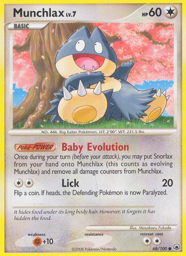 Munchlax (68/100) [Diamond & Pearl: Majestic Dawn] | Good Games Morley