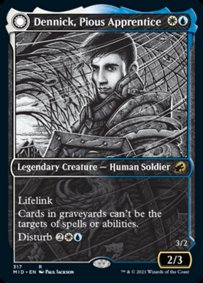Dennick, Pious Apprentice // Dennick, Pious Apparition (Showcase Eternal Night) [Innistrad: Midnight Hunt] | Good Games Morley