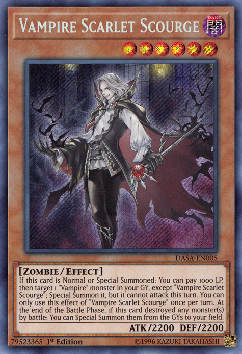 Vampire Scarlet Scourge [DASA-EN005] Secret Rare | Good Games Morley