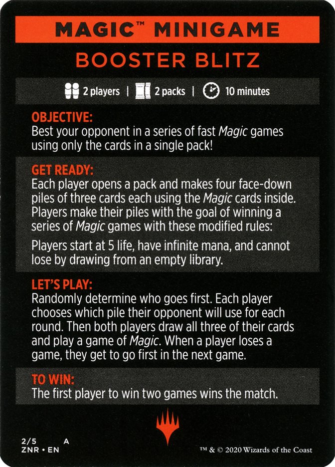 Booster Blitz (Magic Minigame) [Zendikar Rising Minigame] | Good Games Morley