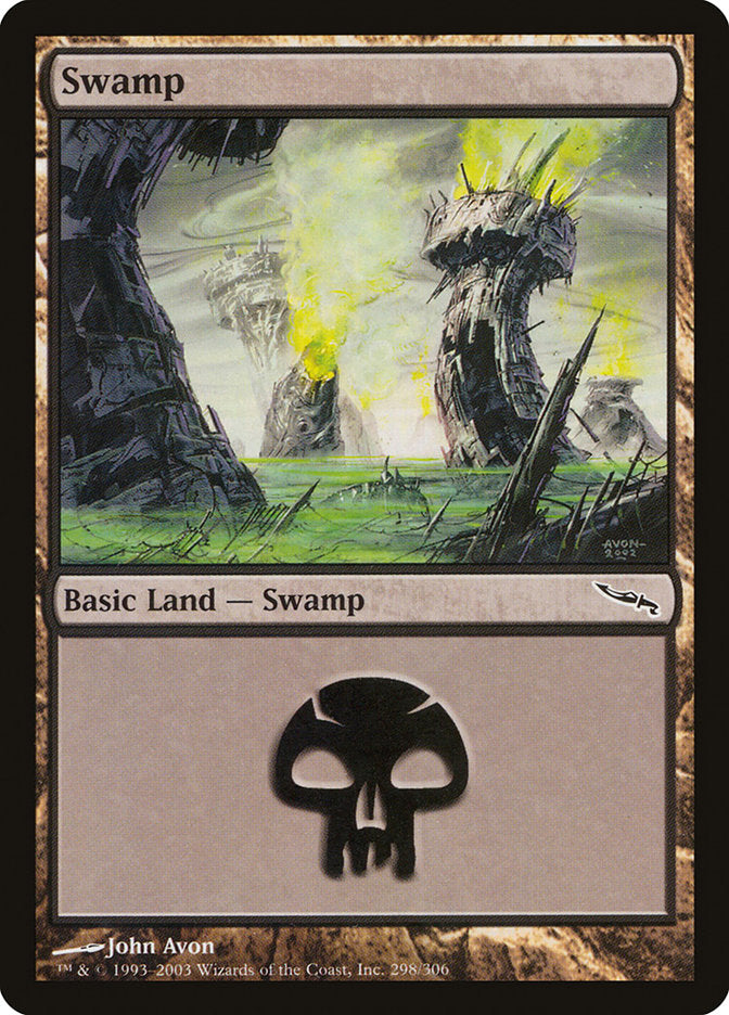 Swamp (298) [Mirrodin] | Good Games Morley