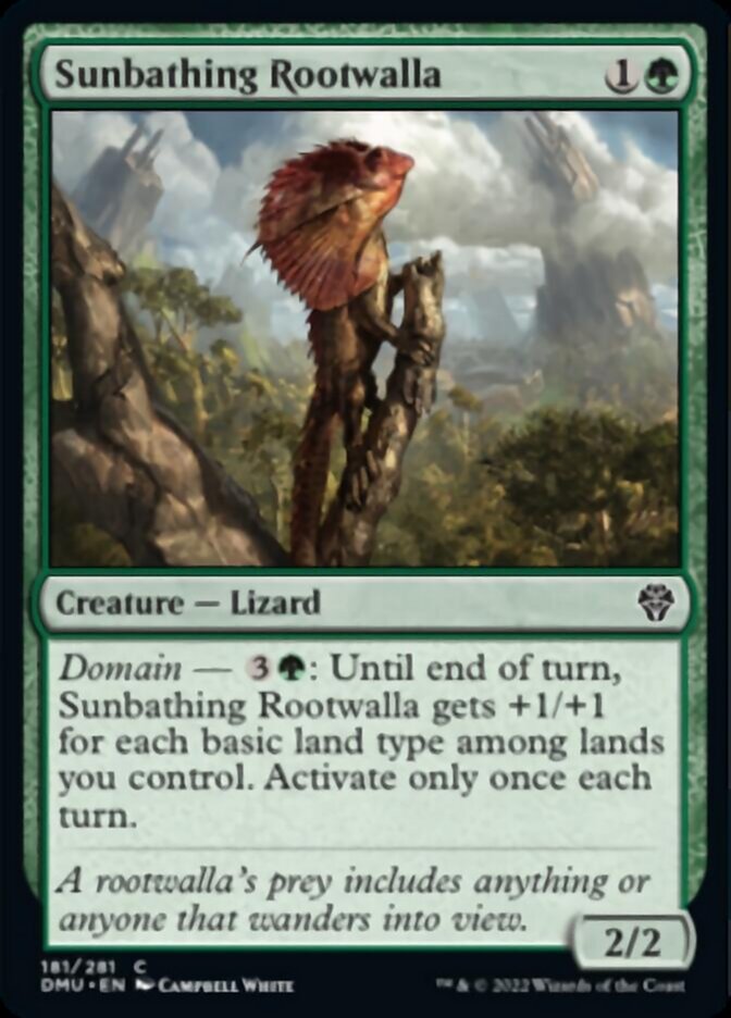 Sunbathing Rootwalla [Dominaria United] | Good Games Morley