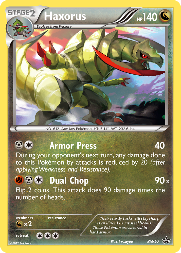 Haxorus (BW57) [Black & White: Black Star Promos] | Good Games Morley