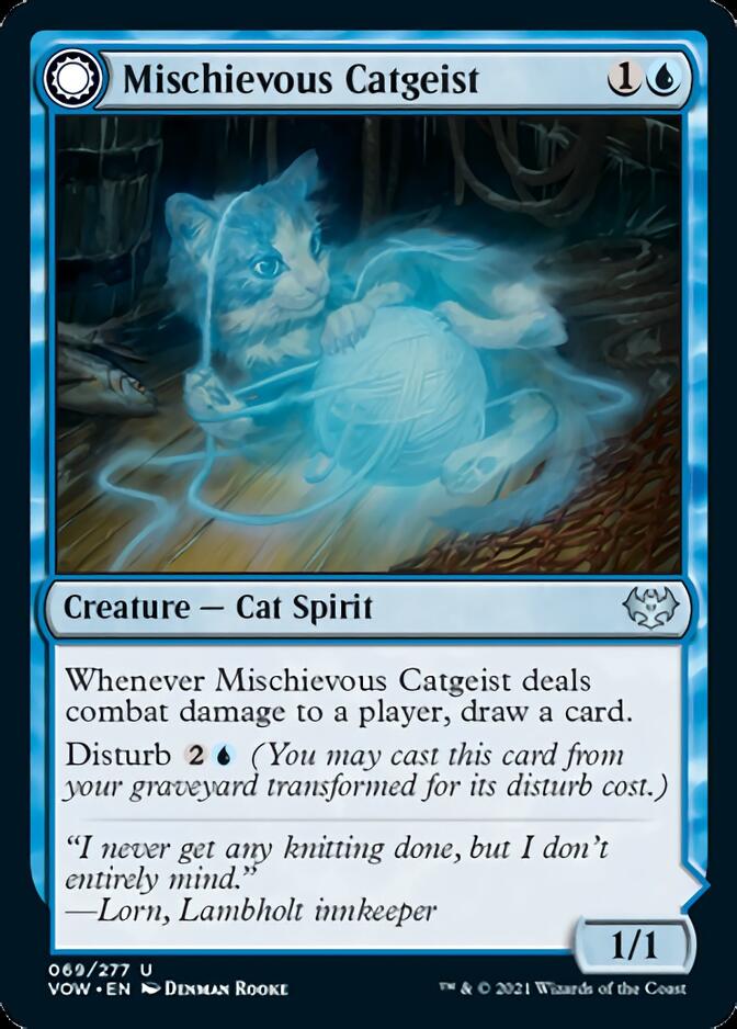 Mischievous Catgeist // Catlike Curiosity [Innistrad: Crimson Vow] | Good Games Morley