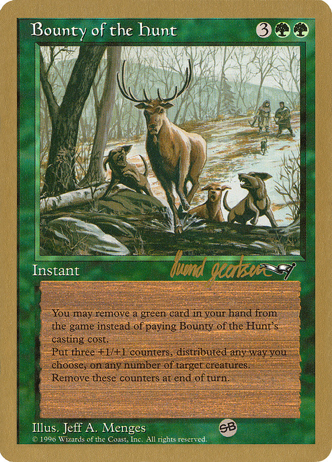 Bounty of the Hunt (Svend Geertsen) (SB) [World Championship Decks 1997] | Good Games Morley