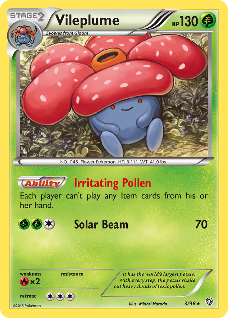 Vileplume (3/98) [XY: Ancient Origins] | Good Games Morley