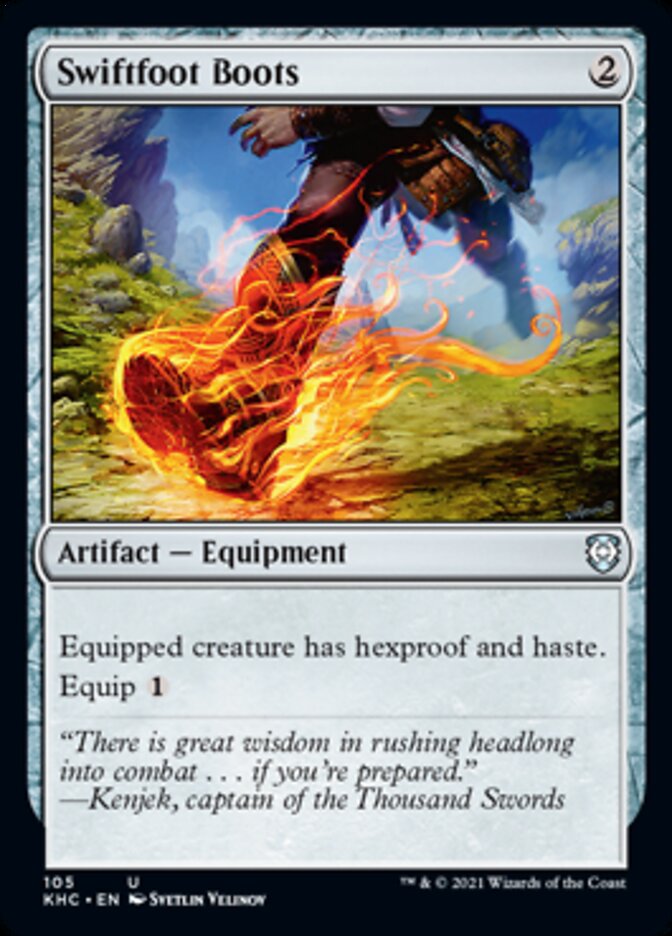 Swiftfoot Boots [Kaldheim Commander] | Good Games Morley