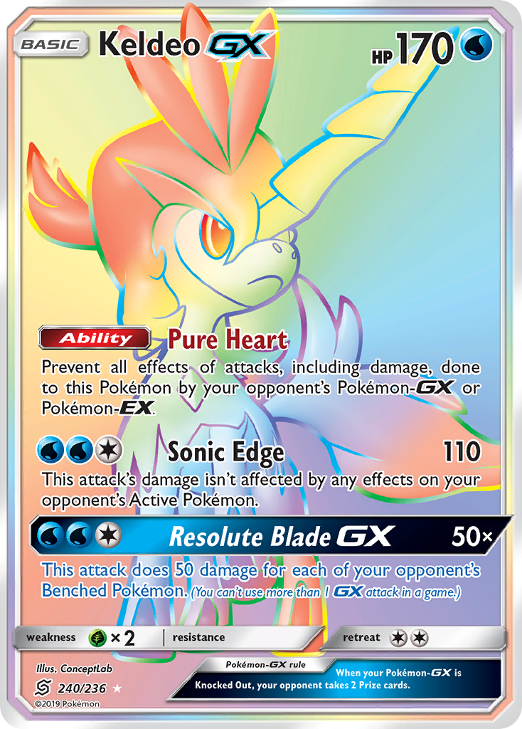 Keldeo GX (240/236) [Sun & Moon: Unified Minds] | Good Games Morley