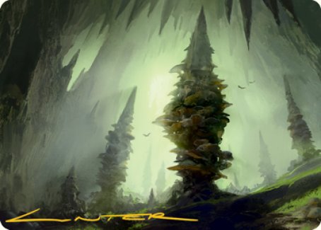 Forest (280) Art Card (Gold-Stamped Signature) [Dungeons & Dragons: Adventures in the Forgotten Realms Art Series] | Good Games Morley