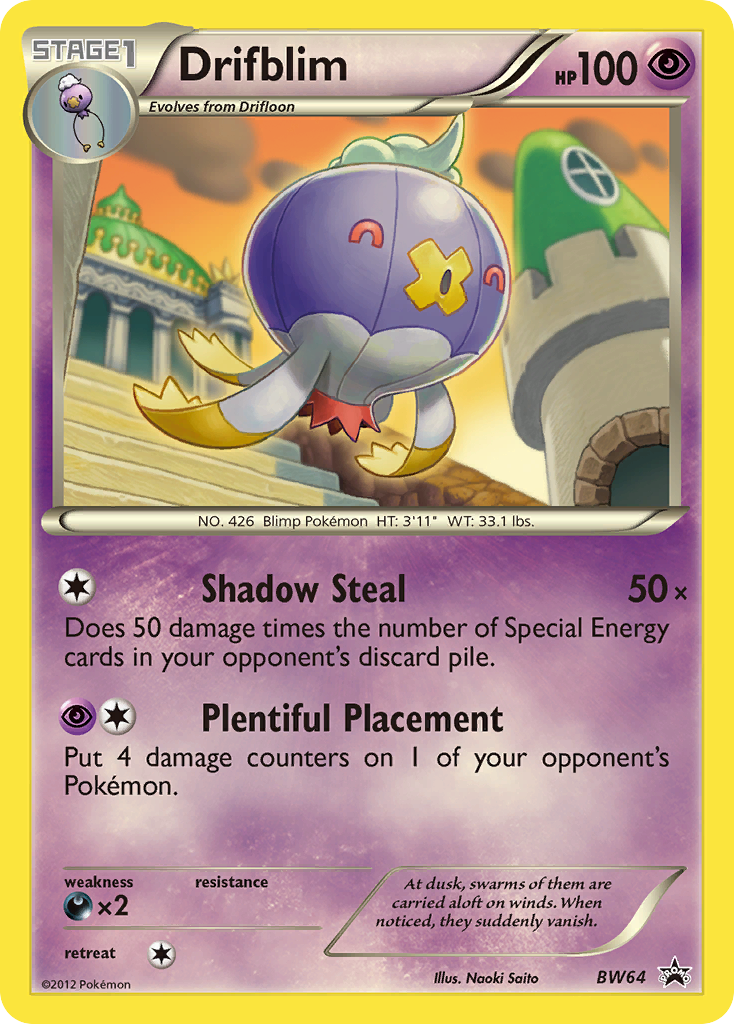 Drifblim (BW64) [Black & White: Black Star Promos] | Good Games Morley