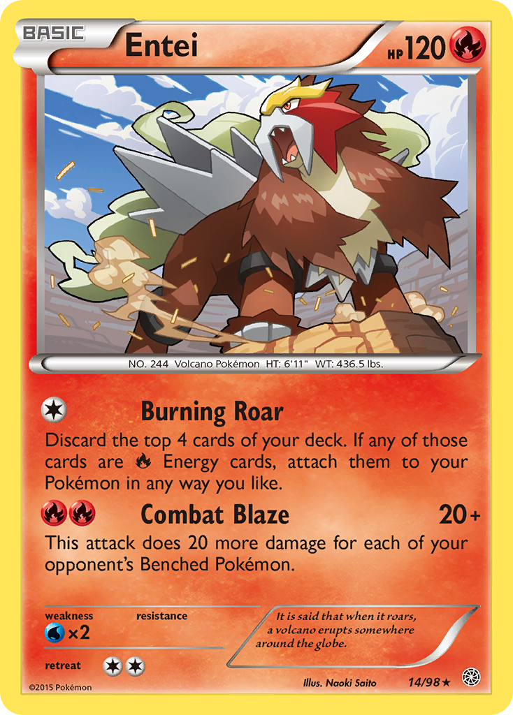 Entei (14/98) [XY: Ancient Origins] | Good Games Morley