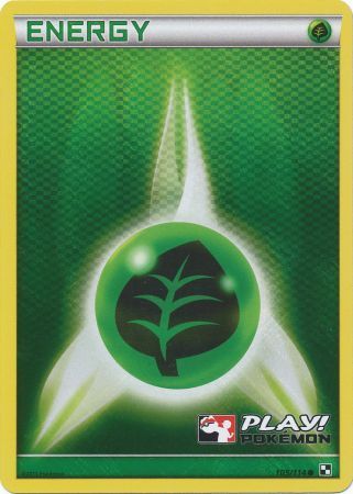 Grass Energy (105/114) (Play Pokemon Promo) [Black & White: Base Set] | Good Games Morley