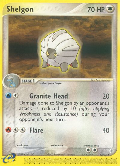 Shelgon (42/97) [EX: Dragon] | Good Games Morley