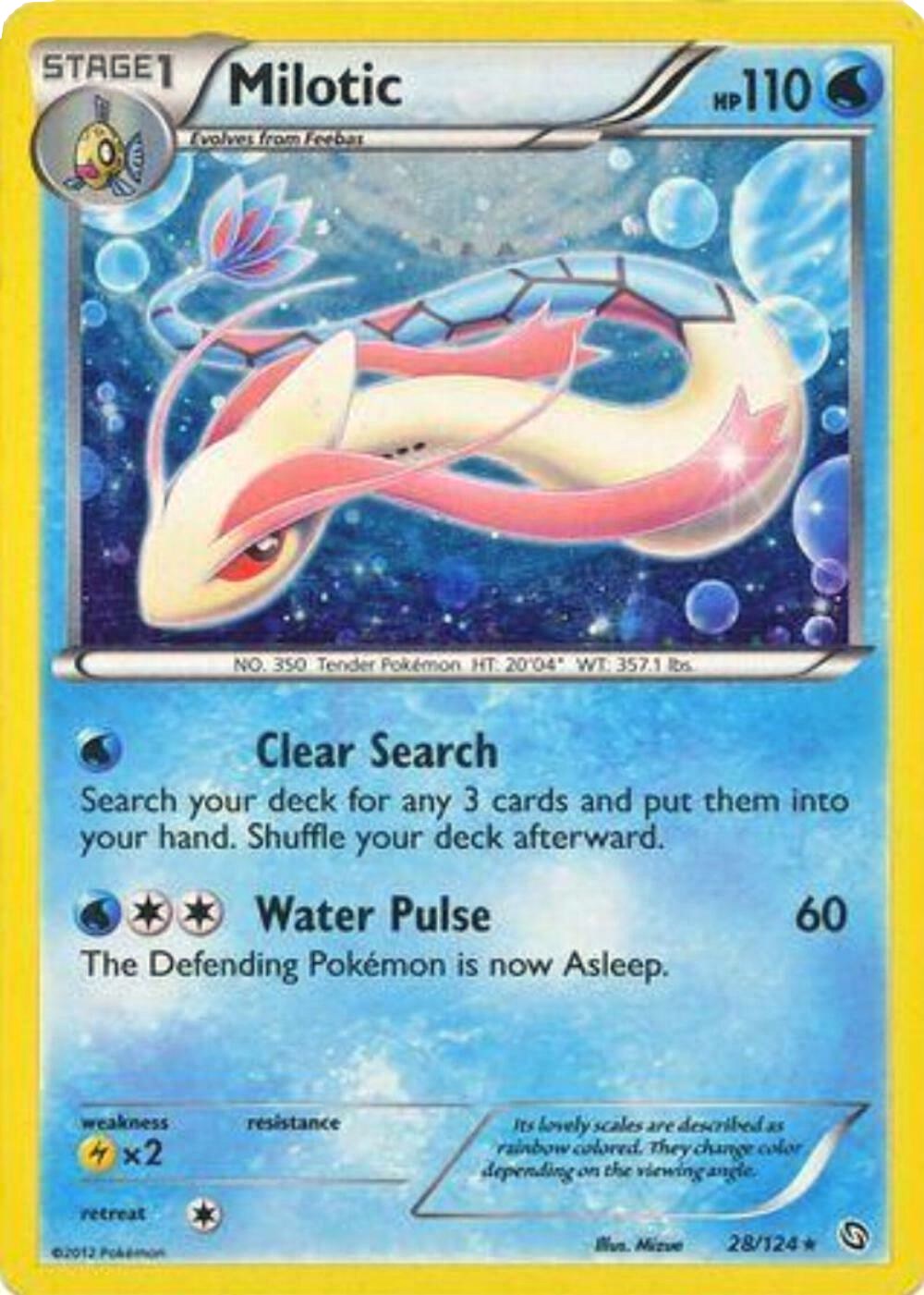 Milotic (28/124) (Cosmos Holo) [Black & White: Dragons Exalted] | Good Games Morley
