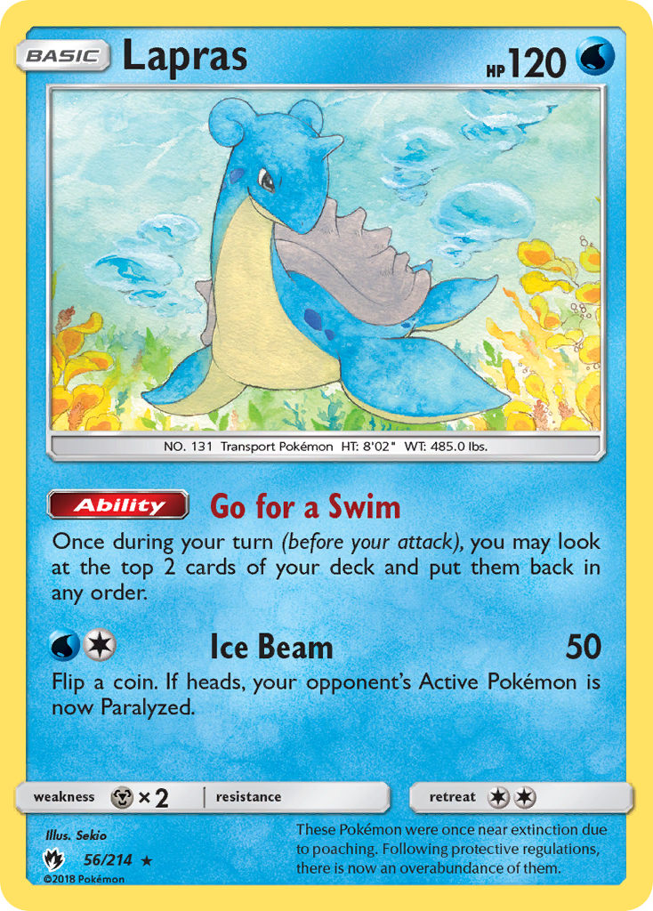 Lapras (56/214) [Sun & Moon: Lost Thunder] | Good Games Morley