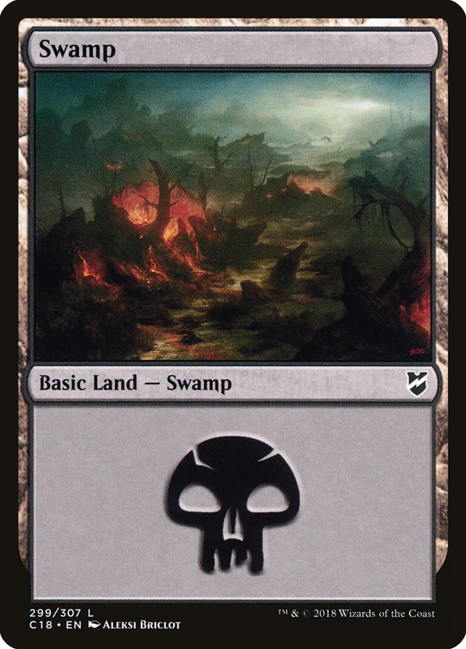 Swamp (299) [Commander 2018] | Good Games Morley