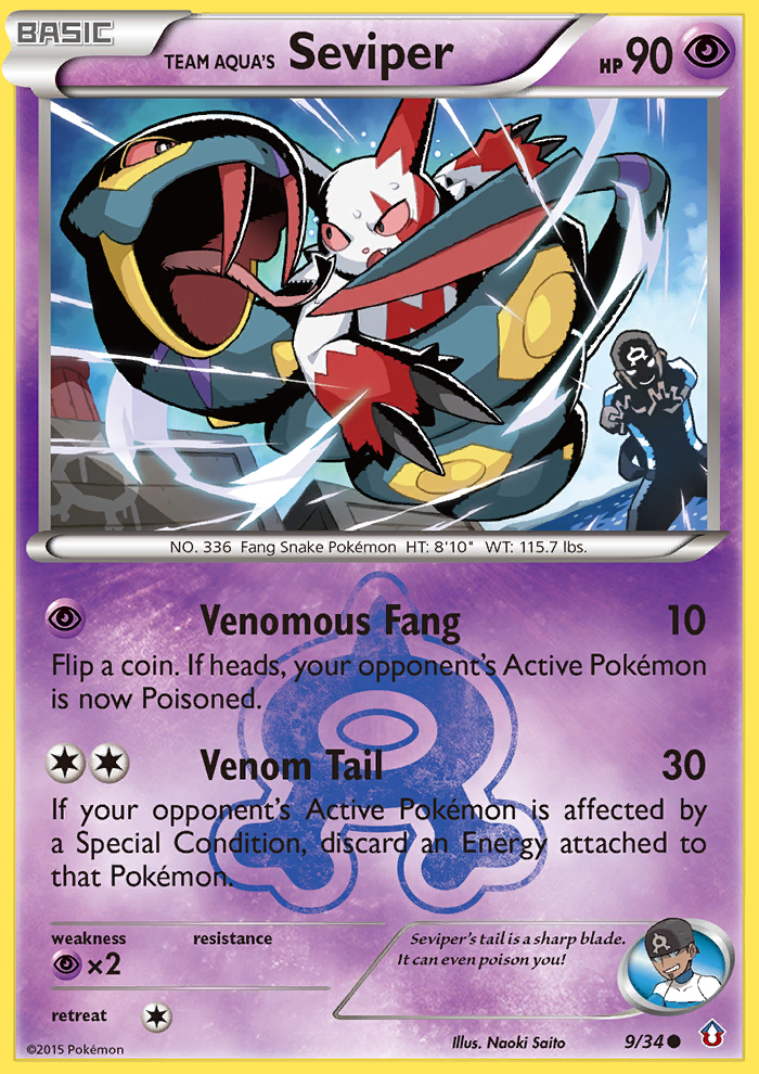 Team Aqua's Seviper (9/34) [XY: Double Crisis] | Good Games Morley