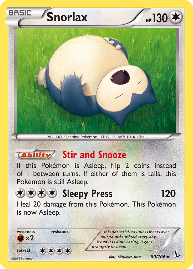 Snorlax (80/106) [XY: Flashfire] | Good Games Morley