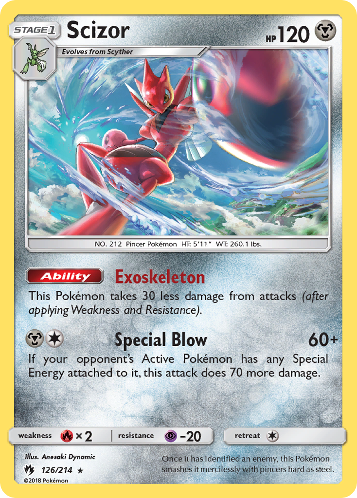 Scizor (126/214) [Sun & Moon: Lost Thunder] | Good Games Morley