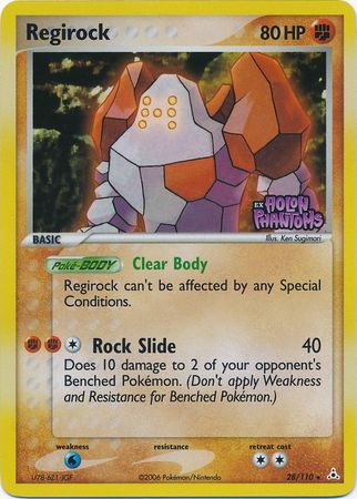 Regirock (28/110) (Stamped) [EX: Holon Phantoms] | Good Games Morley