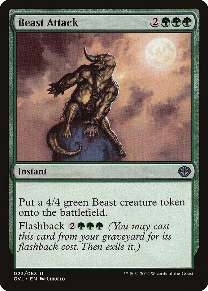 Beast Attack (Garruk vs. Liliana) [Duel Decks Anthology] | Good Games Morley