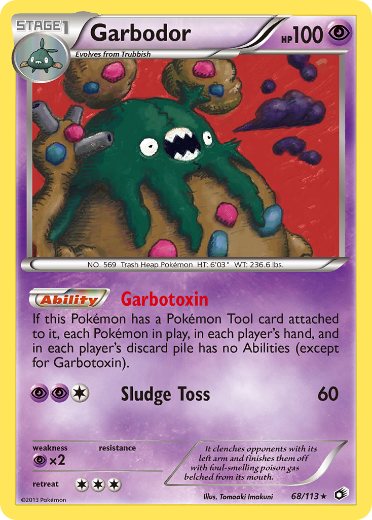 Garbodor (68/113) [Black & White: Legendary Treasures] | Good Games Morley
