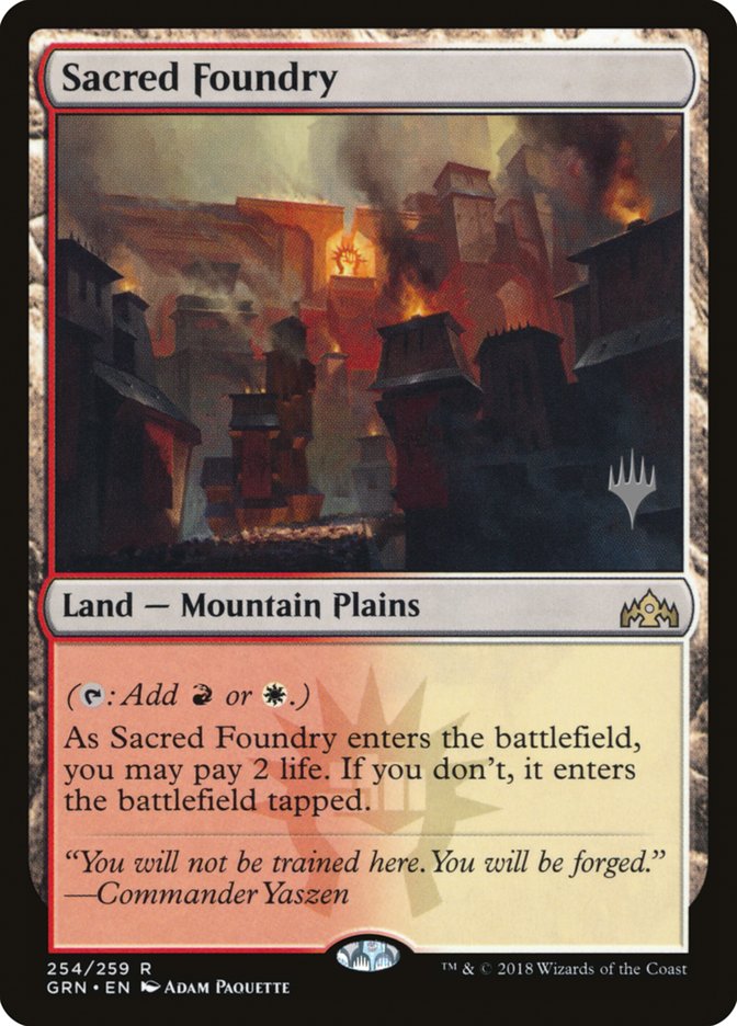 Sacred Foundry (Promo Pack) [Guilds of Ravnica Promos] | Good Games Morley