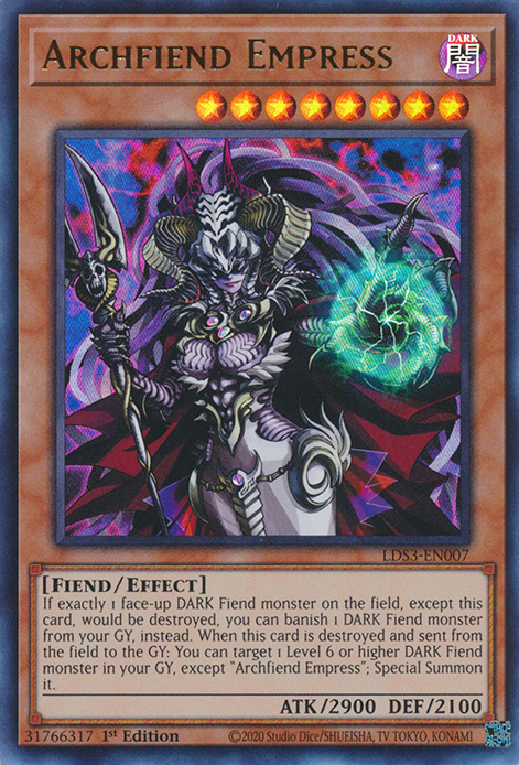 Archfiend Empress [LDS3-EN007] Ultra Rare | Good Games Morley
