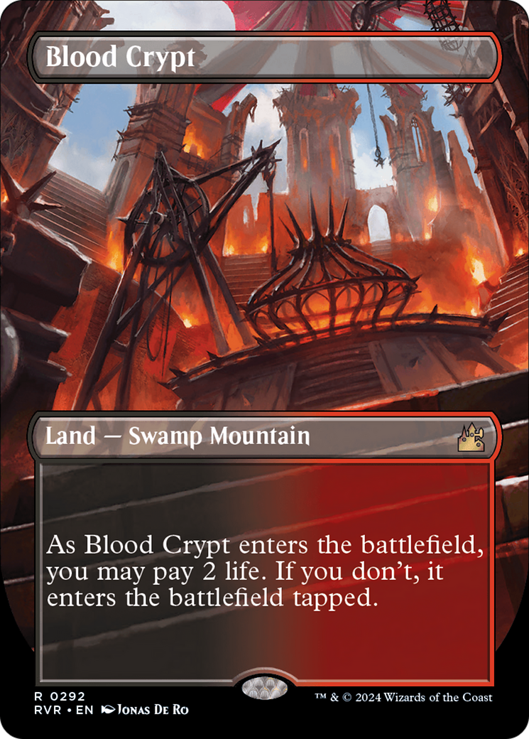 Blood Crypt (Borderless) [Ravnica Remastered] | Good Games Morley