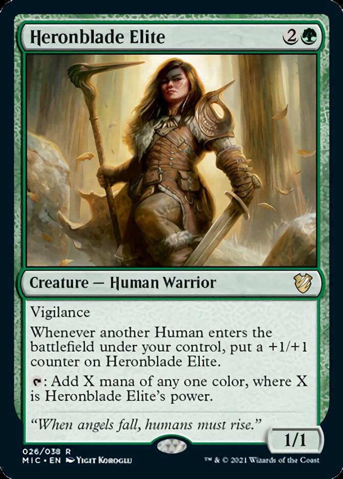 Heronblade Elite [Innistrad: Midnight Hunt Commander] | Good Games Morley