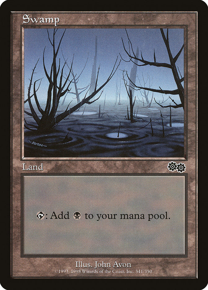 Swamp (341) [Urza's Saga] | Good Games Morley
