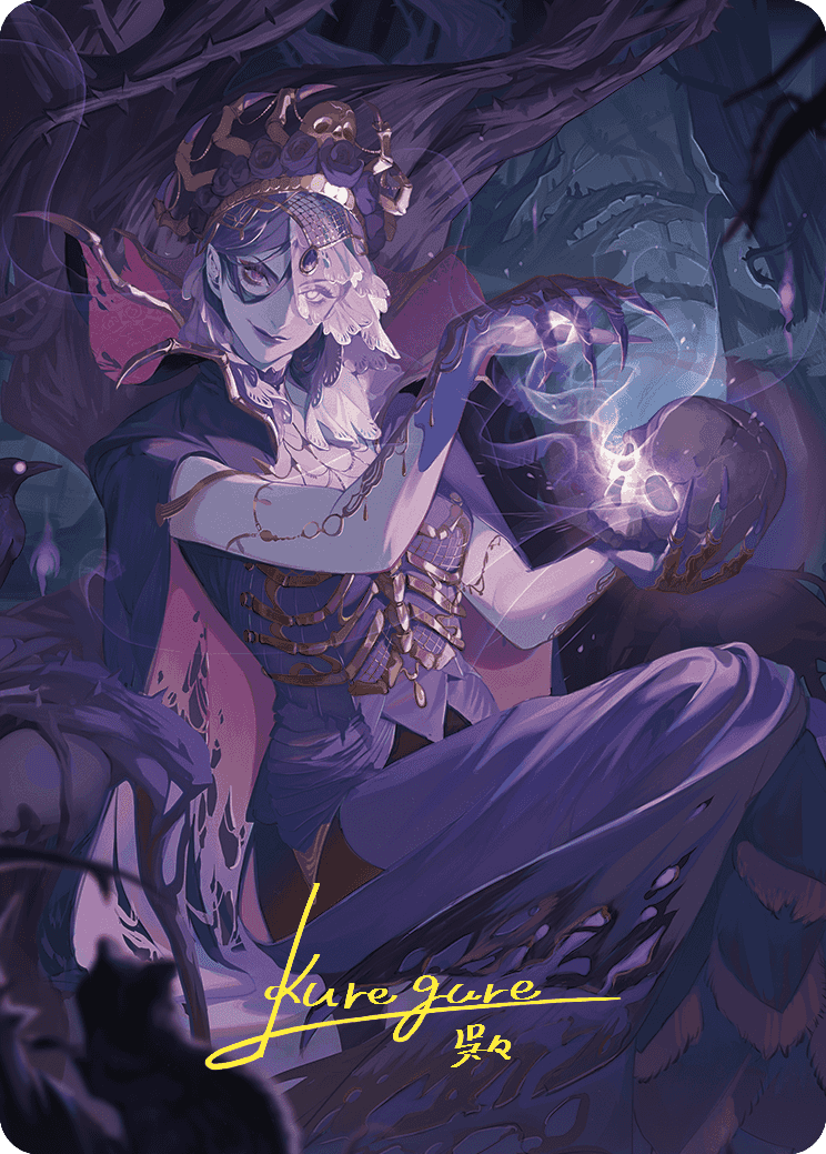 Necropotence Art Card (Gold-Stamped Signature) [Wilds of Eldraine Art Series] | Good Games Morley