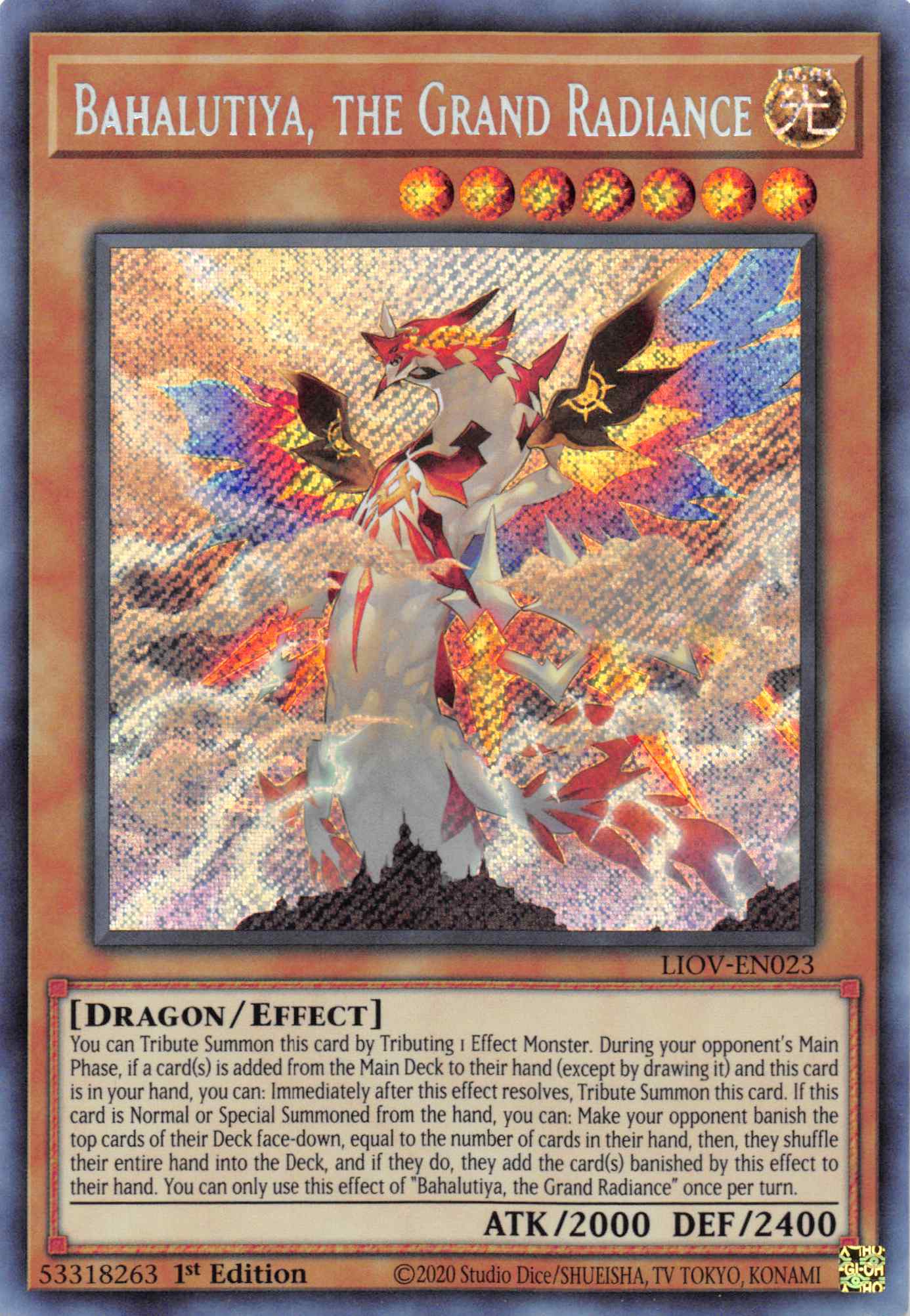 Bahalutiya, the Grand Radiance [LIOV-EN023] Secret Rare | Good Games Morley