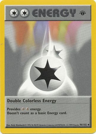 Double Colorless Energy (96/102) (Shadowless) [Base Set 1st Edition] | Good Games Morley