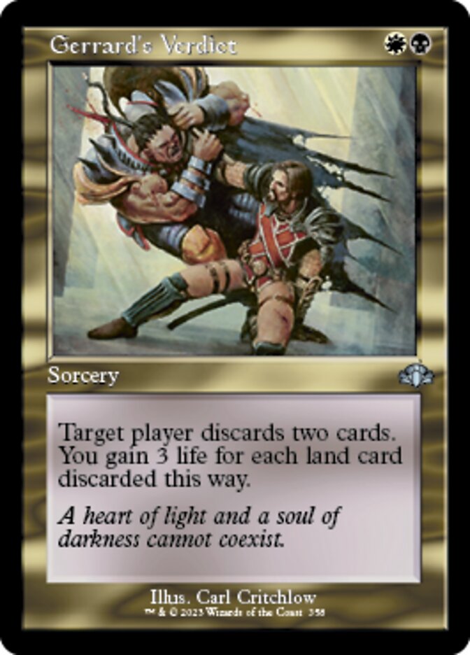 Gerrard's Verdict (Retro) [Dominaria Remastered] | Good Games Morley