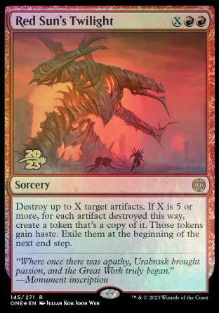 Red Sun's Twilight [Phyrexia: All Will Be One Prerelease Promos] | Good Games Morley