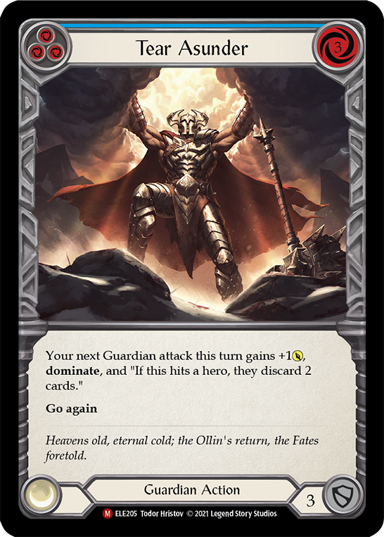 Tear Asunder [ELE205] (Tales of Aria)  1st Edition Rainbow Foil | Good Games Morley