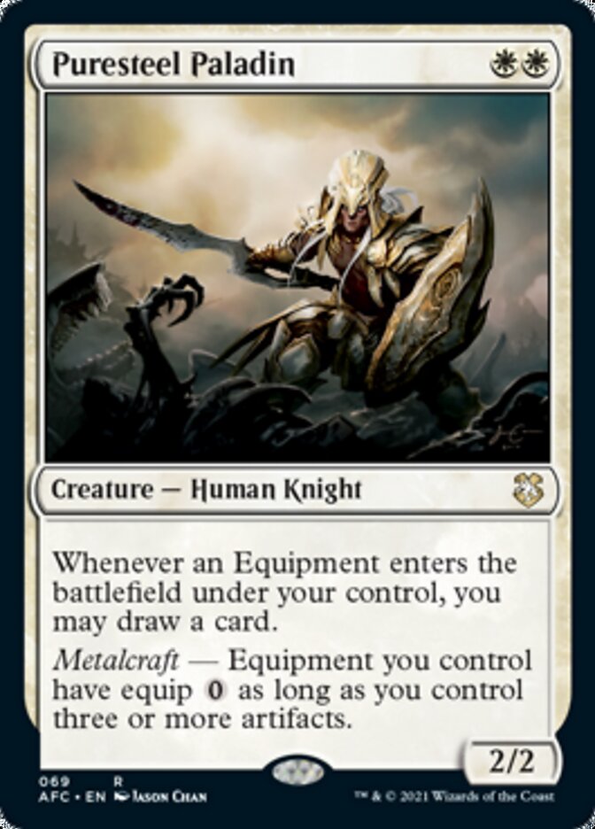 Puresteel Paladin [Dungeons & Dragons: Adventures in the Forgotten Realms Commander] | Good Games Morley