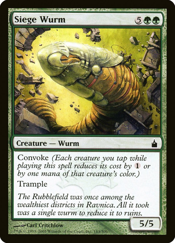 Siege Wurm [Ravnica: City of Guilds] | Good Games Morley