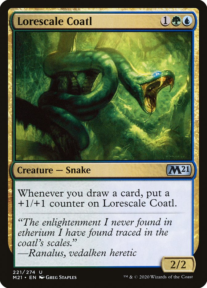 Lorescale Coatl [Core Set 2021] | Good Games Morley