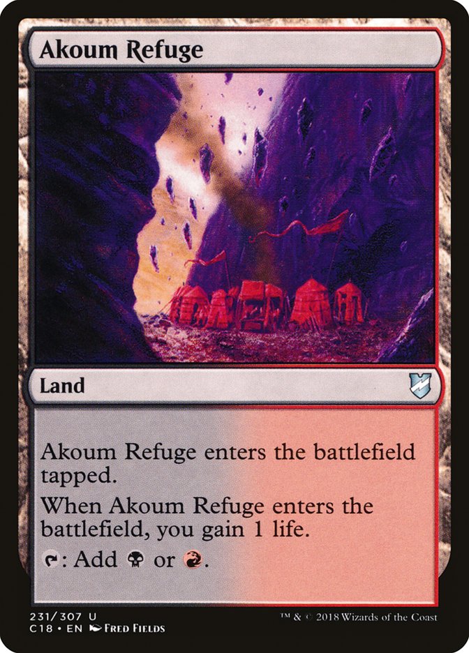 Akoum Refuge [Commander 2018] | Good Games Morley