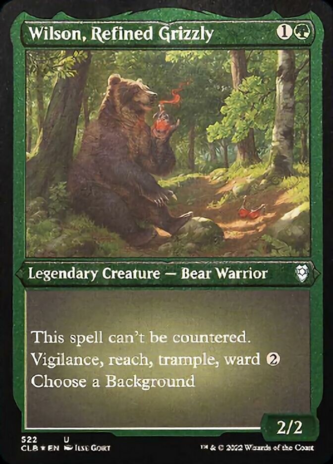 Wilson, Refined Grizzly (Foil Etched) [Commander Legends: Battle for Baldur's Gate] | Good Games Morley