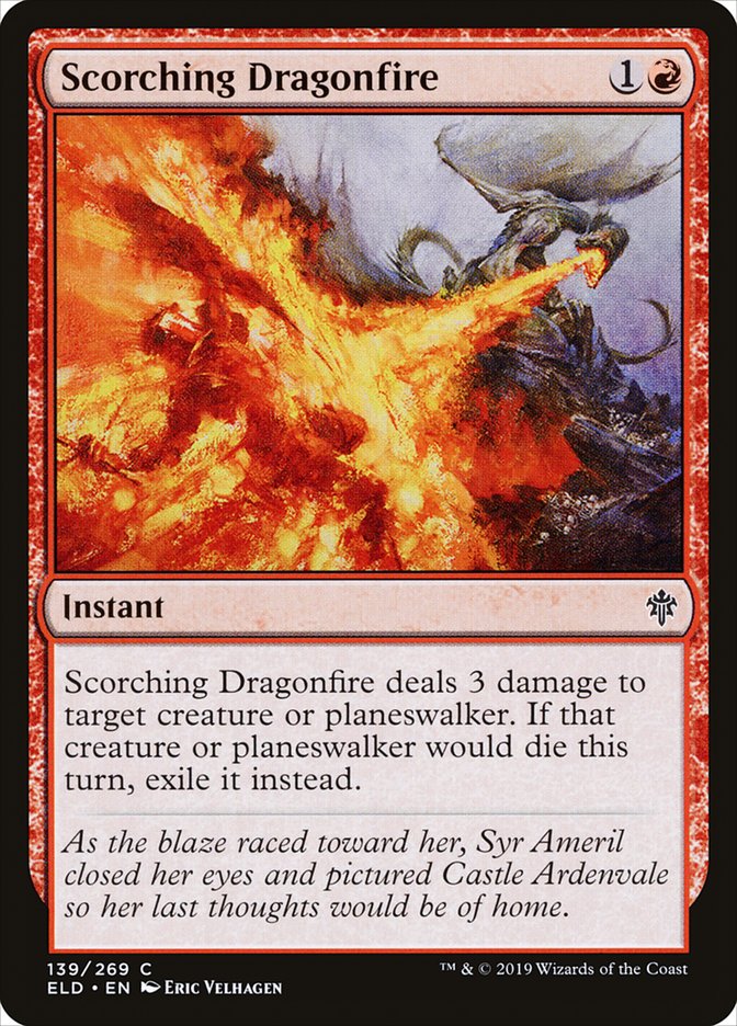 Scorching Dragonfire [Throne of Eldraine] | Good Games Morley